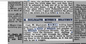 A  Dolcoath Miner's Bravery