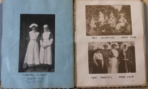 Lily Opie and officers and nurses at the hospital